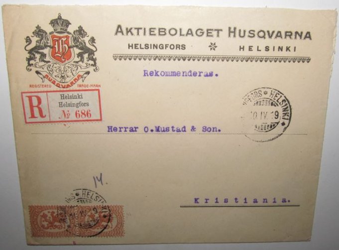 Husgvarna. postia lähtenyt Mustadille..----1919----.jpg