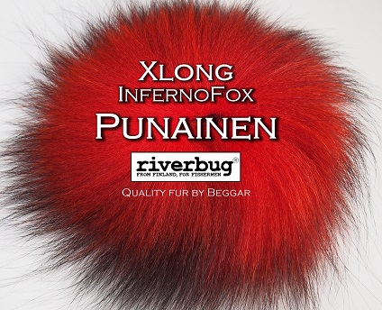 Ketunkarvat - RiverBug Beggar - Punainen 7-10cm karvamitta