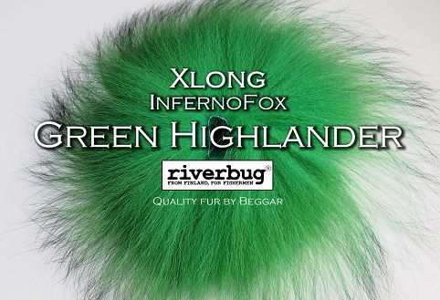 Ketunkarvat - RiverBug Beggar - Green Highlander  7-10cm karvamitta