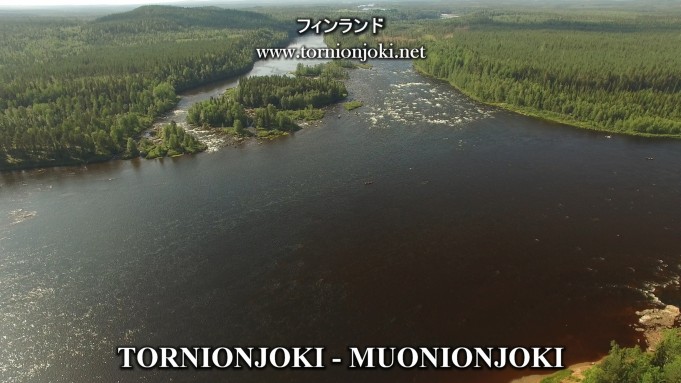 Tornionjoki - Muonionjoki risteys matalalla vedellä.<br />#tornionjoki