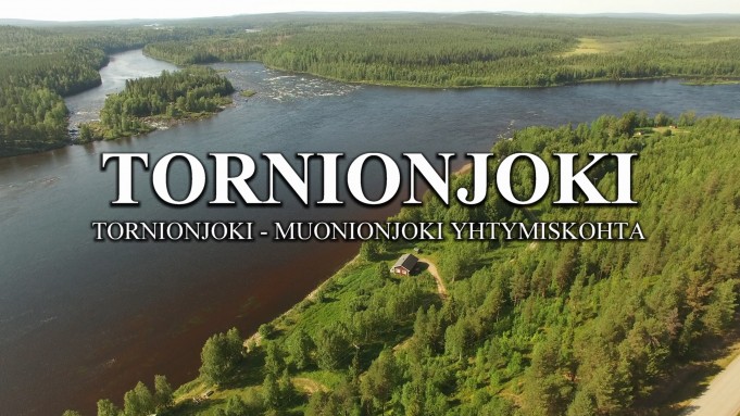 Tornionjoki - Muonionjoki yhdekohta ilmasta käsin. #tornionjoki #lohenkalastus