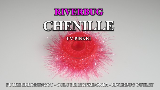 Pinkki Chenille. #chenille #riverbug #putkiperhot #oulu