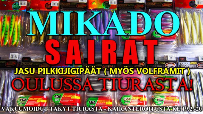 Mikado Sairat Oulussa Tiura Uistimesta! #tiura #mikado #saira #jasu #pilkkijigit #jigit #jigipäät #oulu #kalalastusvälineet