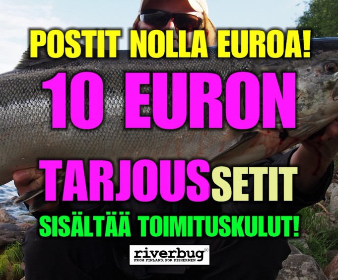 RiverBug Outlet 10 Euron setit! #perhonsidonta #tarjous