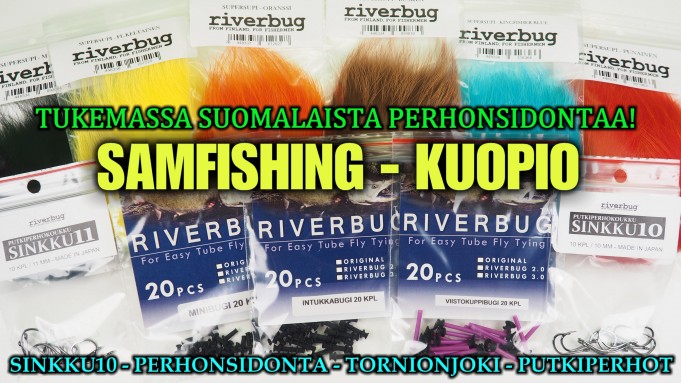 Samfishing Kuopio - RiverBug Putkiperhot. #perhonsidonta #samfishing #kuopio