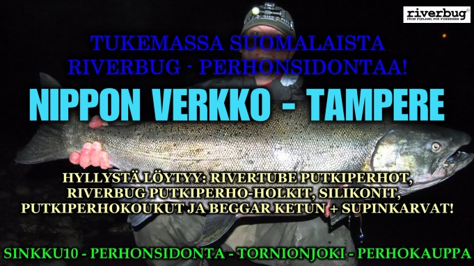 Perhonsidonta ala RiverBug putkiperhot Tampereella vain Nippon Verkosta! #kalastus<br />#tampere<br />#nipponverkko<br />#perhonsidonta<br />#putkiperhot<br />#riverbug